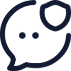 bubble chat secure icon