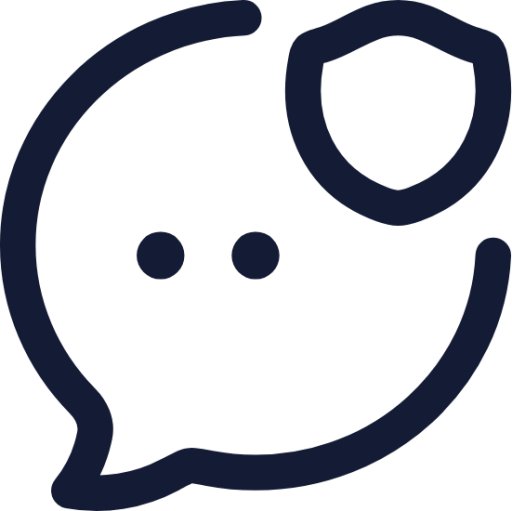 bubble chat secure icon