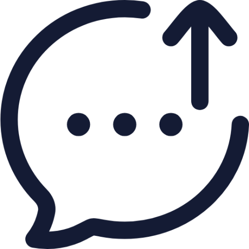 bubble chat upload icon