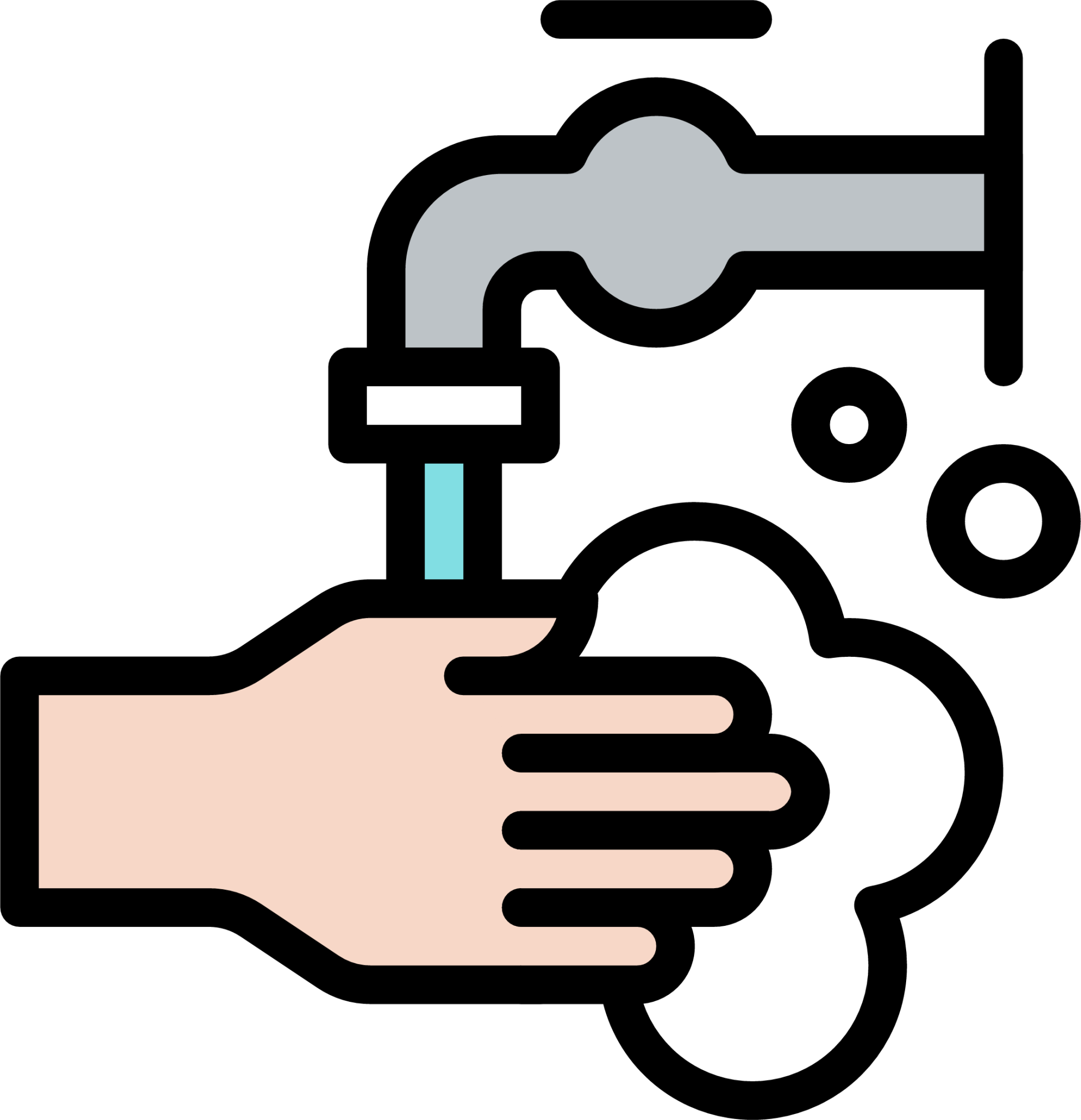 bubble clean coronavirus hand handwashing hygiene wash 6 illustration