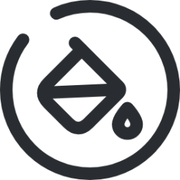 bucket circle icon