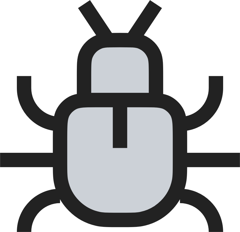 Bug duotone icon
