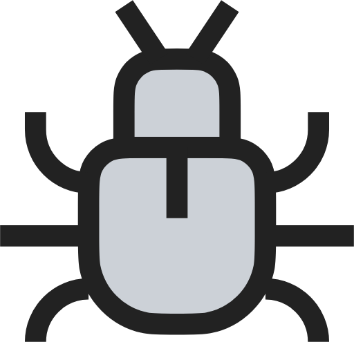 Bug duotone icon