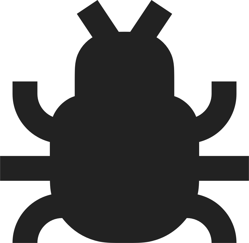 Bug fill icon