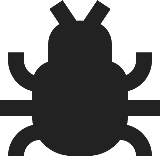 Bug fill icon