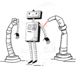 build  product robot robotics machine illustration