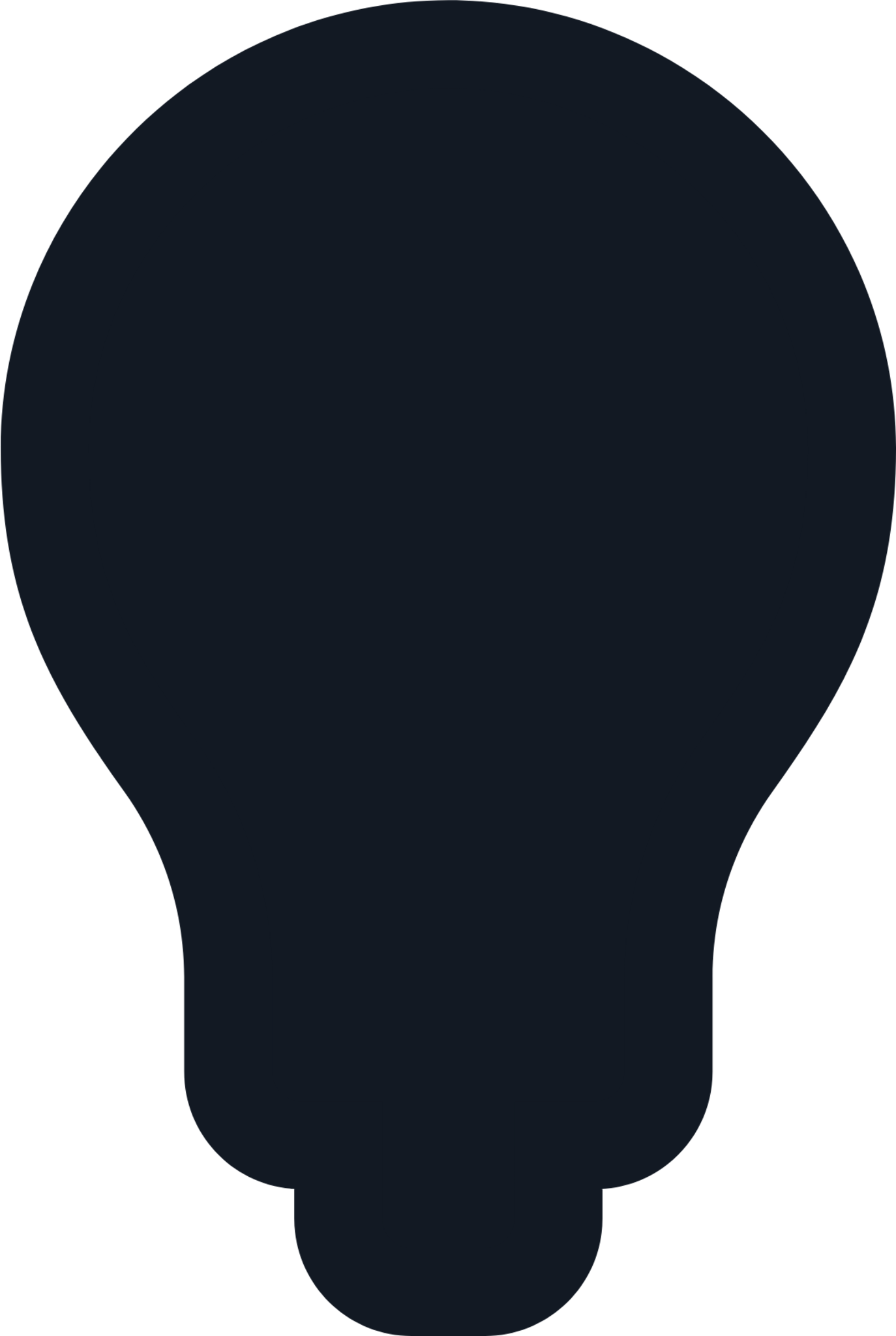 bulb filled icon