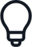 bulb outline icon