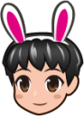 bunny boy (plain) emoji