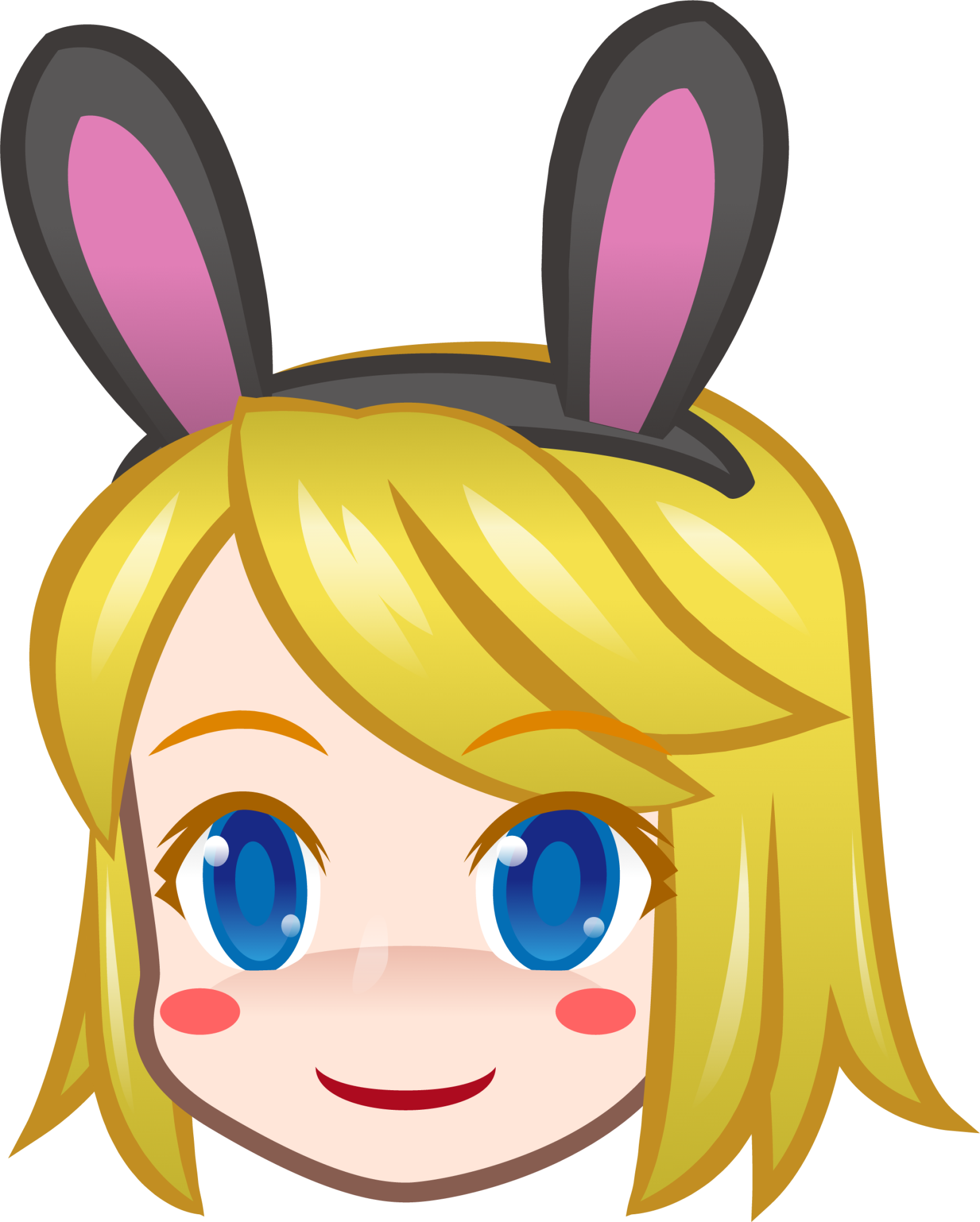 bunny girl (white) emoji