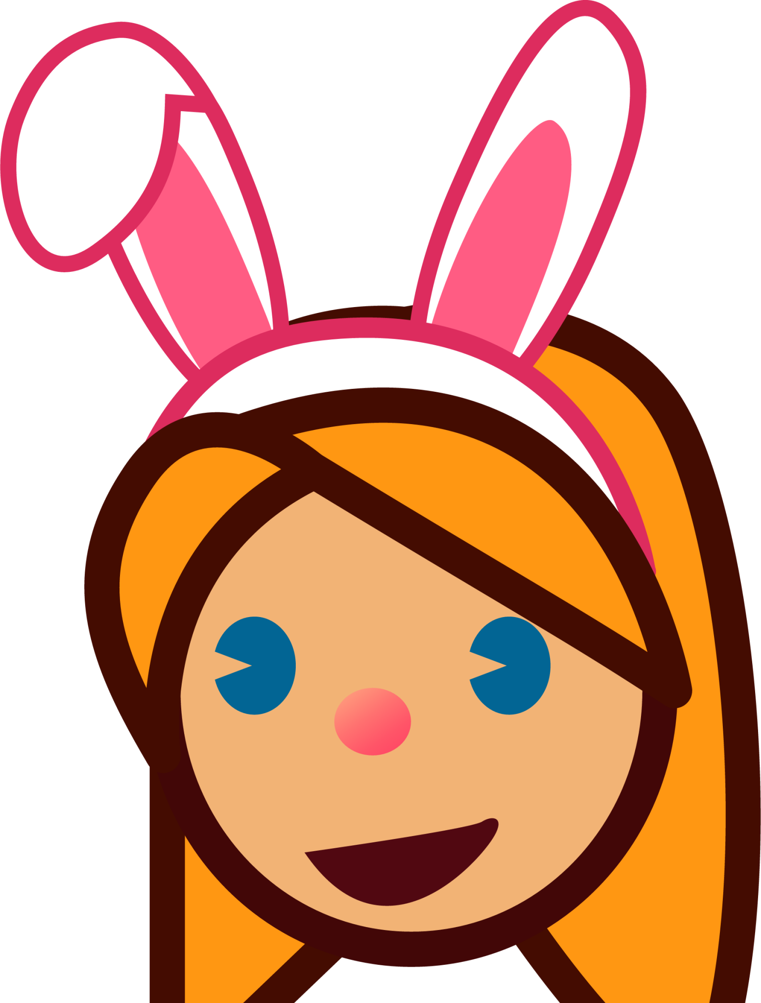 bunny girl (yellow) (simple) emoji