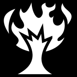 burning tree icon