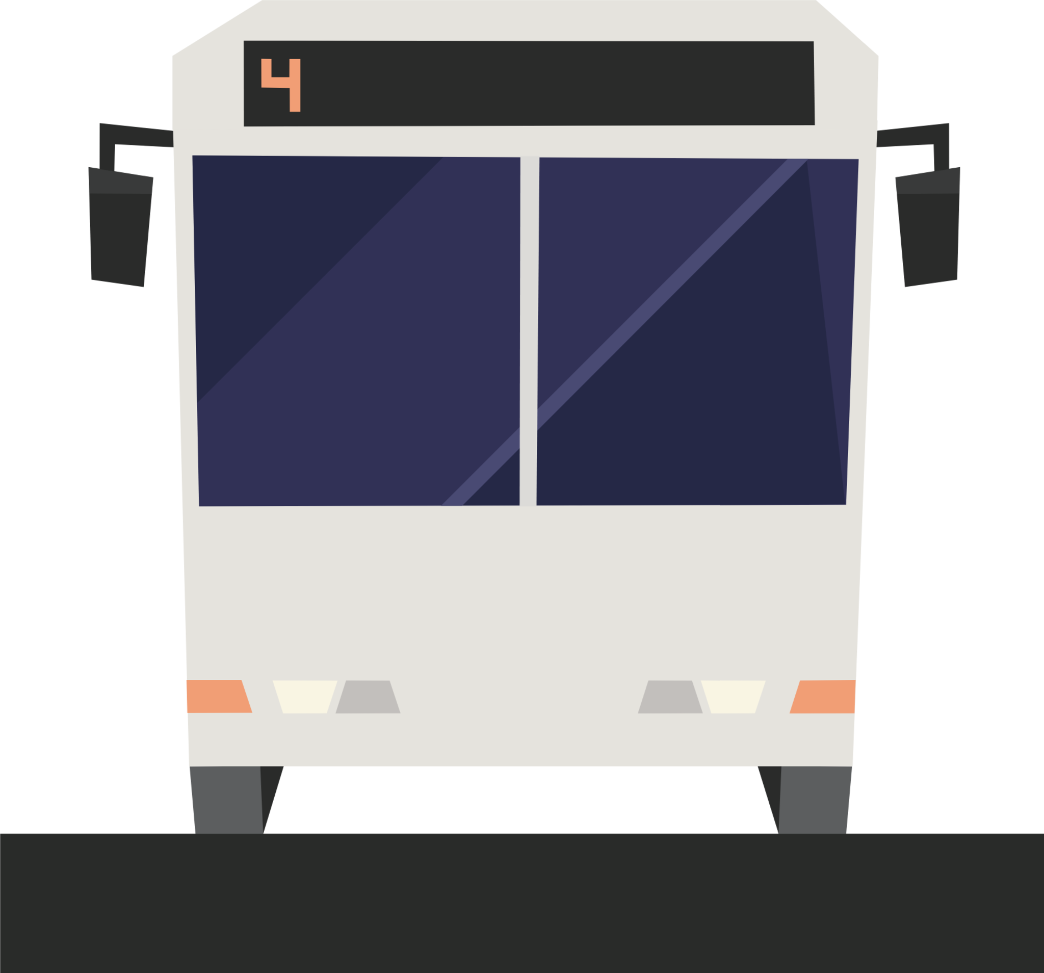 bus lane illustration