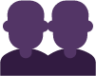 busts in silhouette emoji