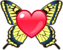 butterfly heart emoji