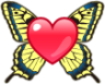 butterfly heart emoji