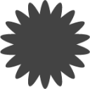 button starburst icon