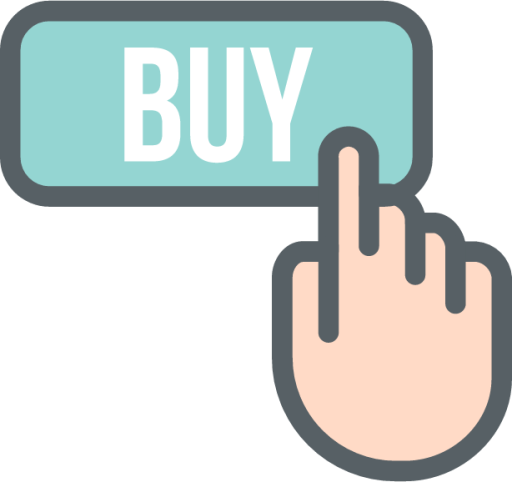 buy sign hand icon