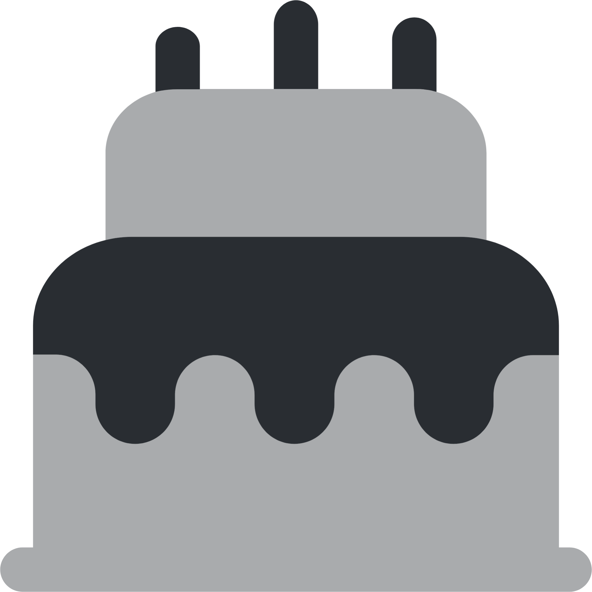 3D Birthday Cake icon 12995917 PNG