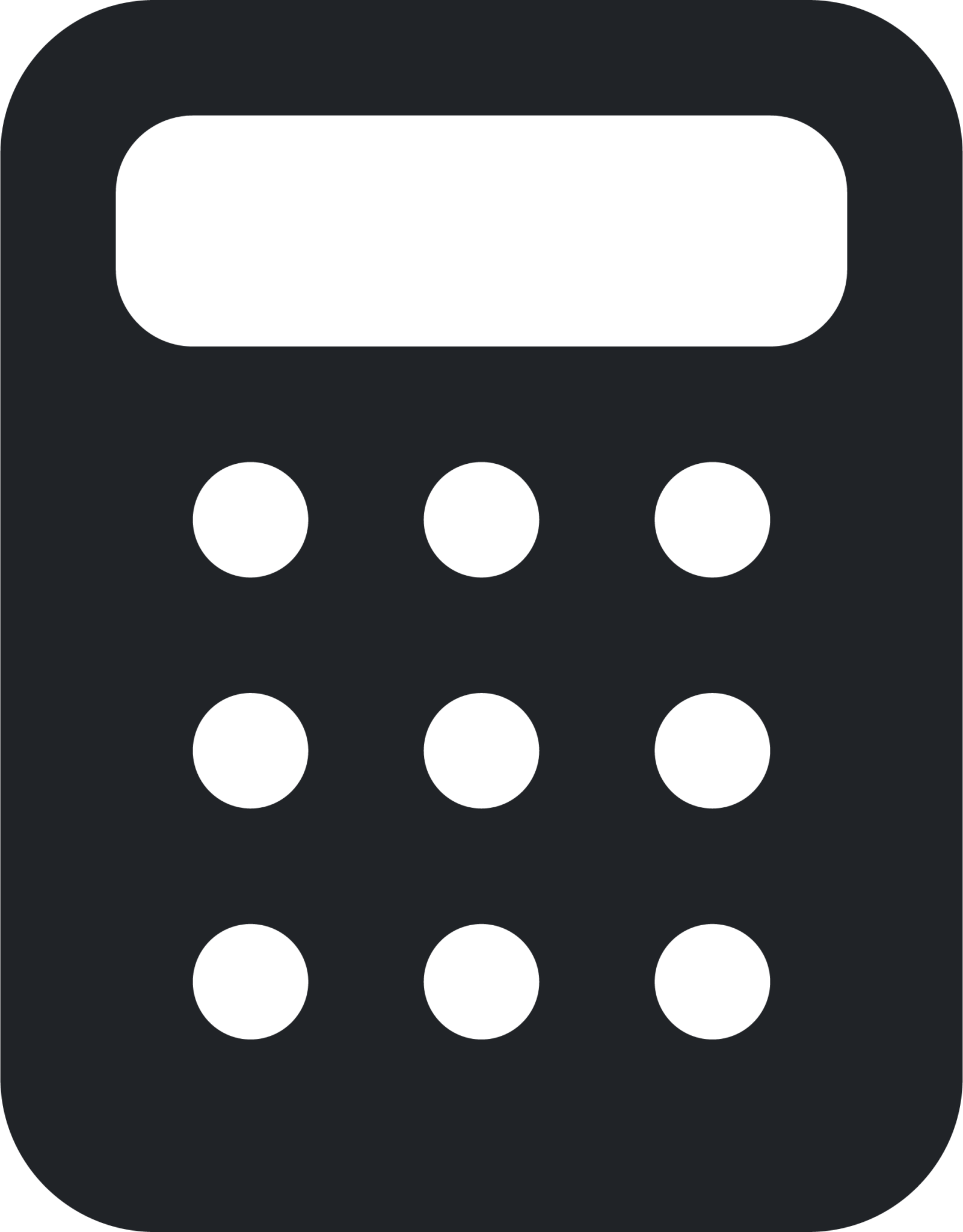 calculator (rounded filled) icon