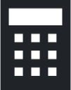calculator (sharp filled) icon