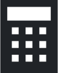 calculator (sharp filled) icon