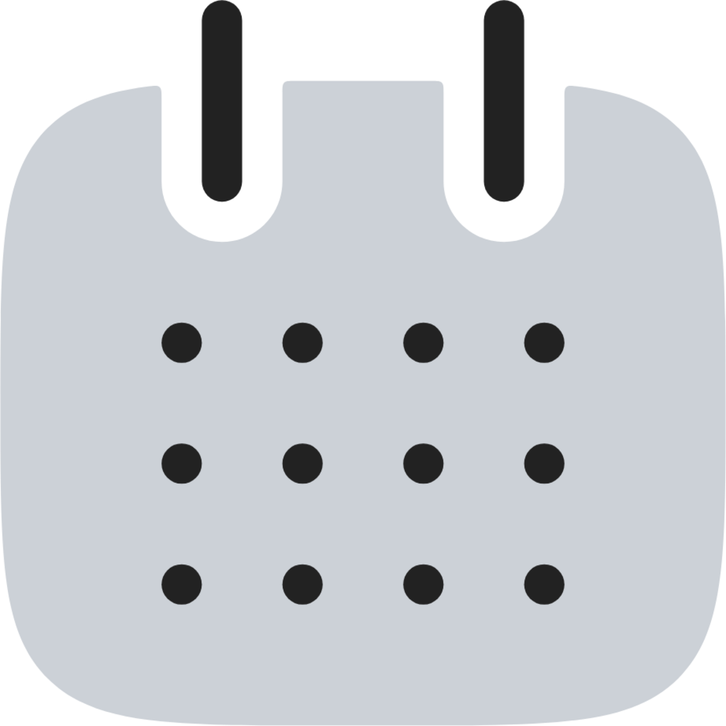 Calendar duotone icon