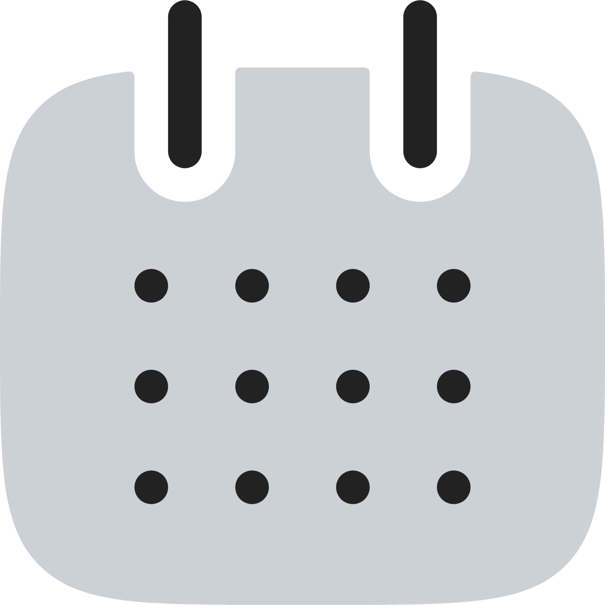 Calendar duotone icon