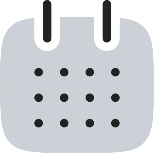 Calendar duotone icon