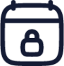calendar lock icon