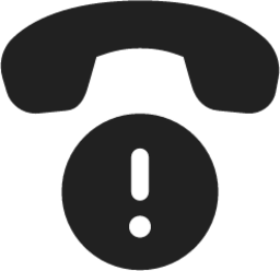 Call Exclamation icon