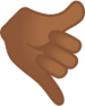 call me hand: medium-dark skin tone emoji