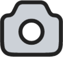 Camera duotone line icon