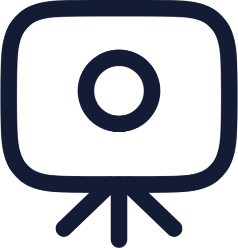camera tripod icon