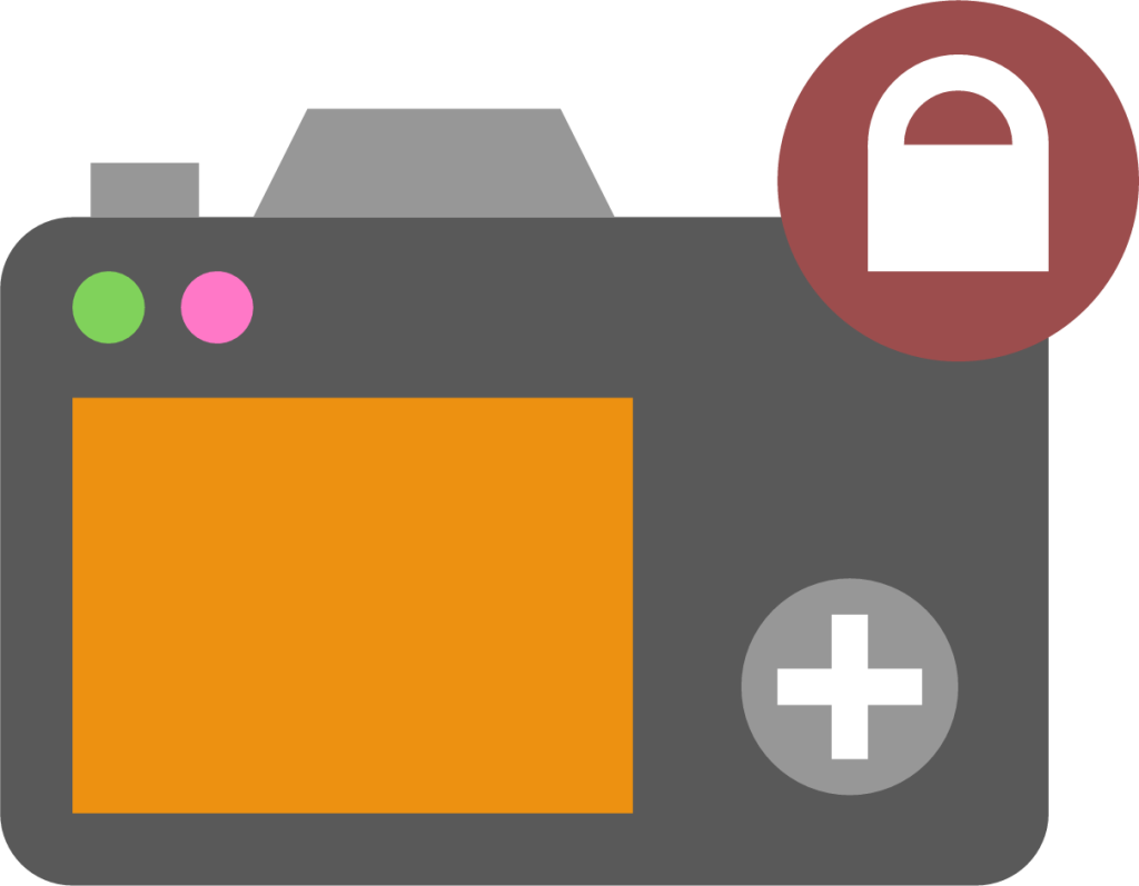 camera unlock icon