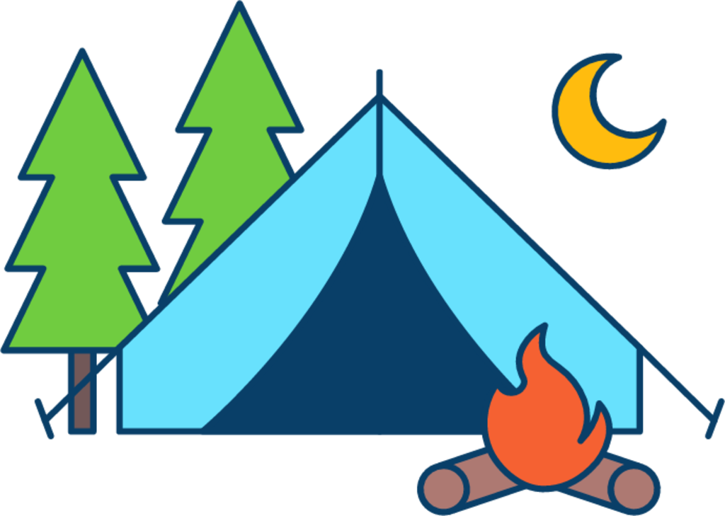 Camping illustration