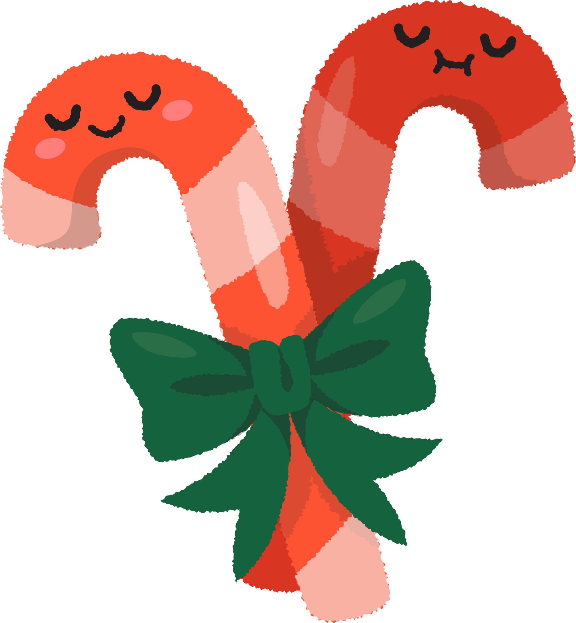 candy cane christmas candy food illustration