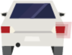 car outbound turn signal right illustration