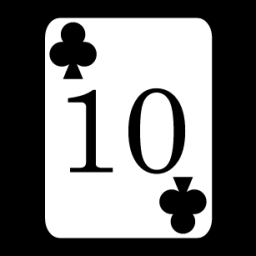 card 10 clubs icon