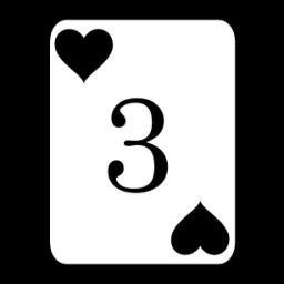 card 3 hearts icon