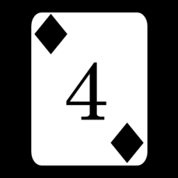 card 4 diamonds icon