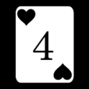 card 4 hearts icon