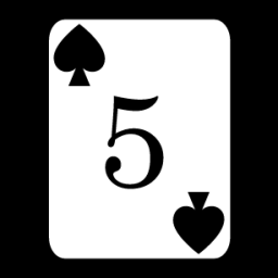 card 5 spades icon