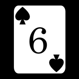 card 6 spades icon