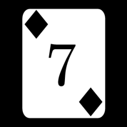 card 7 diamonds icon