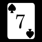 card 7 spades icon