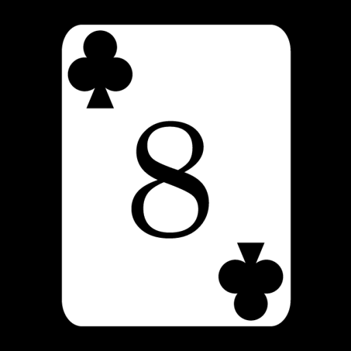 card 8 clubs icon