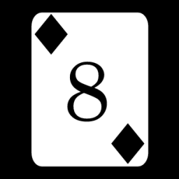 card 8 diamonds icon