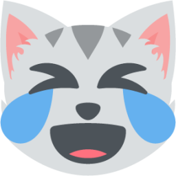 cat face with tears of joy emoji
