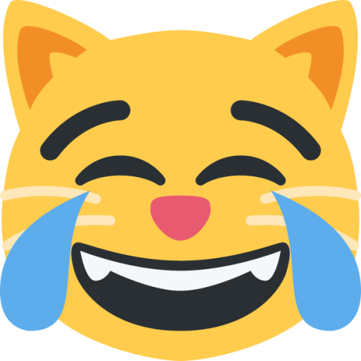 cat face with tears of joy emoji
